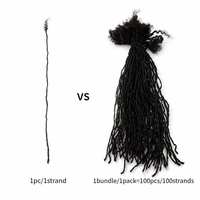 Extensions de micro-locs en cheveux humains de 0,1 cm, inspirées des Sisterlocks, dreadlocks prêtes à l'emploi pour usage en salon – Vente en gros
