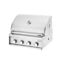 Barbecues encastrables à gaz en acier inoxydable à 4 brûleurs avec allumage électronique fabriqués en Chine