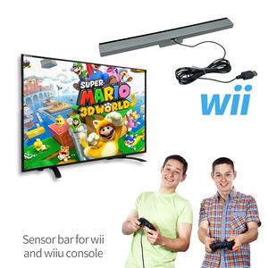 Có Dây Hồng Ngoại Bar Cho Wii U IR Ray Chuyển Động Cho Wii Từ Xa Chuyển Động Cảm Biến Receiver - Product Image 2
