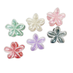 Fermaglio per capelli a forma di fiore di frangipani, 8 cm, bianco, per donna, accessori per capelli - Product Image 1