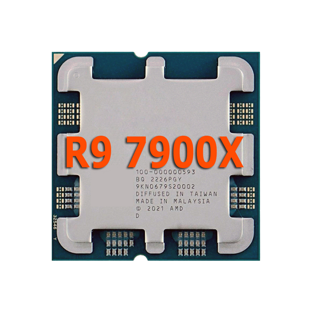 For AMD Ryzen 9 7900X R9 7900X 4.7 GHz 12-Core 24-Thread CPU L3=64M 100-000000589 Socket AM5 New Sealed Without Fan