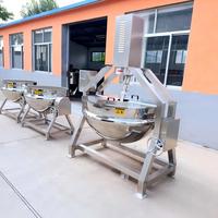 Verwarmde meng- en kantelbare gejackete mengketel voor fruit, groenten, jam, sap, dranken en concentraat, met schrapers