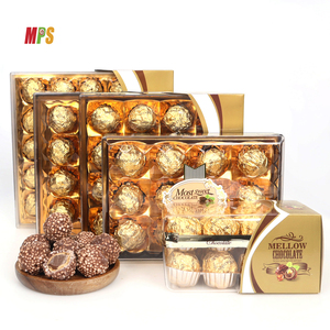 Etiqueta Privada personalizada OEM, compuesto de leche oscura, Chocolate, Bola de Chocolate dorada, venta al por mayor - Product Image 2