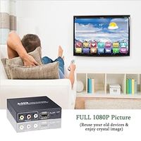 Détartreur automatique 1080P pour HDMI vers HDMI AV RCA CVBS Composite Out Video Audio Converter Adapter Metal Material PAL NTSC Zoom in