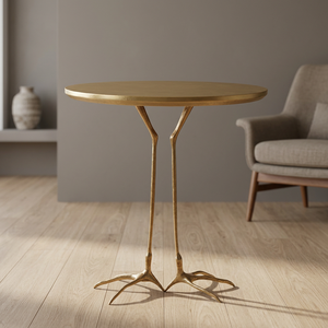 Mesa lateral dorada con patas de pájaro para sala de estar, hogar y Hotel - Product Image 3