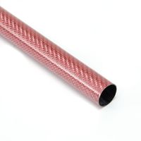 Tube en fibre de carbone coloré 3K personnalisé, surface brillante, activateur chimique DIY, support avec épaisseur et longueur personnalisées