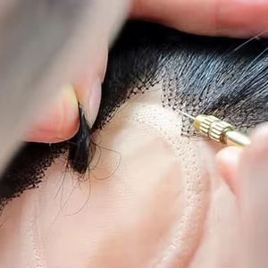 Personalización de fábrica cutícula alineada cruda 100% cabello humano color platino Larga vida reutilización seda base superior toppers mujeres - Product Image 4