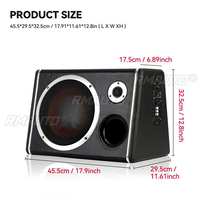 Subwoofer Mobil 10 inci 900W HIFI Slim Under-Seat Bass Speaker Mobil Bertenaga Subwoofer Power Amplifier Speaker Prosesor Audio