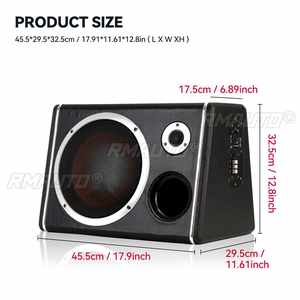 Subwoofer de voiture 10 pouces 900W HIFI, haut-parleur de basses fin sous le siège, amplificateur de puissance pour subwoofer de voiture, processeur audio - Product Image 3
