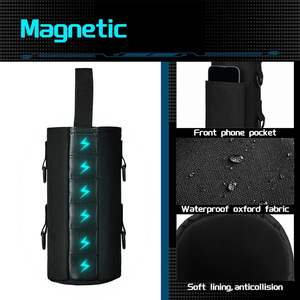 Soporte magnético para botella de agua Bolsa magnética para gimnasio Bolsa portabotellas de agua con bolsillo para teléfono Hebilla de toalla de silicona y eslinga - Product Image 3