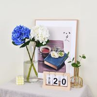 Bouquet d'hortensias artificiels de luxe, aspect naturel, pour vase de table, décoration intérieure, vente en gros