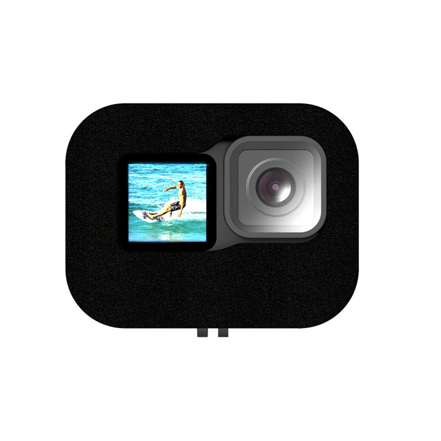 Black Foam Action Camera Microphone Noise Reduction Cover Windscreen Windslayer Protective Cover Case for GoPro Hero 12 11 10 9