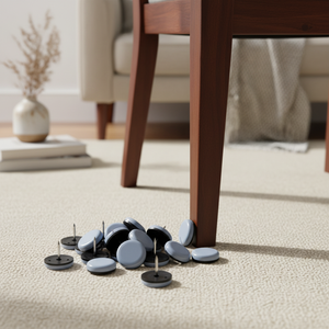 Glissières <span class=keywords><strong>de</strong></span> meubles mobiles lisses patins en <span class=keywords><strong>plastique</strong></span> PTFE cloutés pour pieds <span class=keywords><strong>de</strong></span> fauteuil Plancher <span class=keywords><strong>de</strong></span> bois franc Catégorie <span class=keywords><strong>de</strong></span> produit Coussinets pour meubles - Product Image 2