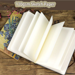Carnet <span class=keywords><strong>de</strong></span> croquis XinyiArt <span class=keywords><strong>Van</strong></span> <span class=keywords><strong>Gogh</strong></span>, couverture rigide, format A5, 96 feuilles, papier à <span class=keywords><strong>dessin</strong></span> sans acide, pour les étudiants en cours d'art - Product Image 3