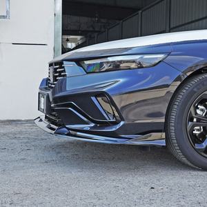 Welta Nuevo Estilo Deportivo Difusor de Labio Delantero de Tres Piezas ABS+PP Negro Sin Orificios de Costura Atornillable para Accord 2025 - Product Image 5