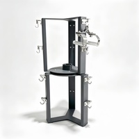 Lot de 6 pièces direct usine : Barre de tirage vertical en acier pour machine à câbles de gym, Poignée rotative à 360° avec support Mag Grip