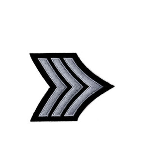 Chevrons de grade brodés sur mesure pour uniformes d'usine, service OEM sur mesure, fabricant de chevrons à vendre - Product Image 3