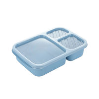 Boîte à lunch en paille de blé à trois compartiments, de qualité alimentaire, chauffable, anti-fuite, préservant la fraîcheur, avec couvercle, pour les employés de bureau