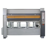 Machine hydraulique automatique de presse à chaud du travail du bois 120t 3 couches pour le placage en bois de porte 3 couches
