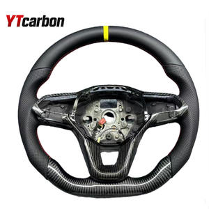 Volante de cuero deportivo negro YTcarbon para Golf 8 <span class=keywords><strong>r</strong></span>-<span class=keywords><strong>line</strong></span> GTI GTD GTE Arteon Tiguan Touareg <span class=keywords><strong>POLO</strong></span> accesorios de coche - Product Image 1