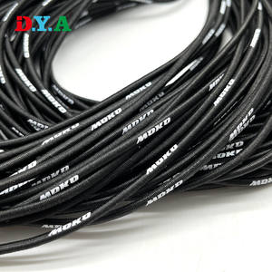 Эко дружелюбный на заказ Цветной закругленный 3 мм полиэфирный плетеный эластичный шнур для одежды - Product Image 6