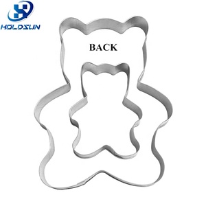 Thân Thiện Với Môi Thép Không Gỉ Giáng Sinh Gấu Bông Nhỏ Cookie Cutter Thực Phẩm An Toàn Kim Loại Giáng Sinh Cookie Công Cụ - Product Image 5