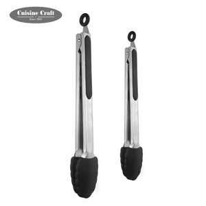 Venta caliente utensilios de <span class=keywords><strong>cocina</strong></span> juego de pinzas para servir de 2 piezas de 9 y 12 pulgadas pinzas de silicona para alimentos - Product Image 2