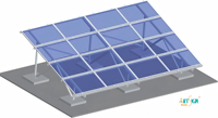 Art Sign | Système de montage au sol pour panneaux solaires photovoltaïques en aluminium léger pré-assemblé pour projets commerciaux TUV/CE