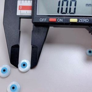 ผ้าถูพื้นสีขาวธรรมชาติทรงหลังเบี้ยทรงกลมขนาด10มม. ดวงตาชั่วร้ายผลิตจากโรงงาน - Product Image 6