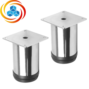 Pieds de table modernes en métal, réglables et polis, pour meubles, bureaux, chaises, canapés et armoires - Vente chaude - Product Image 2