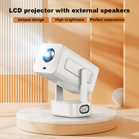 Nouveau projecteur KTV Android 30-200 pouces avec haut-parleur 8W, double WiFi et Bluetooth, mini projecteur vidéo portable pour divertissement à domicile