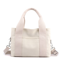 Bolso de Hombro Cruzado de Lona Casual Reutilizable con Asa Ajustable para Compras, Viajes y Trabajo, Diseño Personalizado
