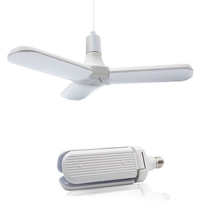 220V E27 B22 Plafond 90 Angle Réglable 36W deformanle Pliable 3 Feuilles Ventilateur Pale de Ventilateur Led Ampoule, A mené <span class=keywords><strong>La</strong></span> Lumière, A Mené <span class=keywords><strong>La</strong></span> Lumière D'ampoule - Product Image 1