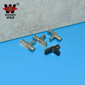 Support d'angle en verre Yuan Siwei nickelé pour meubles, armoires, étagères et cloisons - Product Image 3