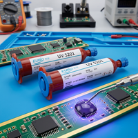 EUBO UV-Härtender Epoxid-Vergussmasse Klebstoff Hohe Härte Geringe Ausgasung IC-Chip Elektronische Komponenten Verguss-Schutzklebstoff