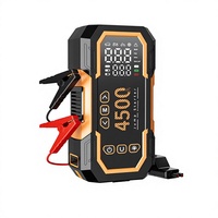 Dispositivo Todo en Uno de Arranque de Emergencia para Automóvil, Bomba de Aire Integrada, Arrancador de Batería, Manómetro de Presión de Neumáticos Iluminado, USB