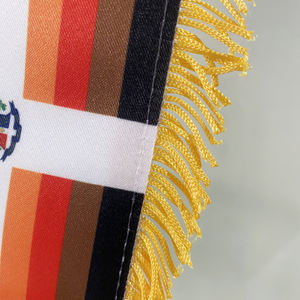 بالجملة مخصص بوليستر مصاصة تسامي معلقة العلم الوطني مع شرابة نافذة راية زينة - Product Image 6