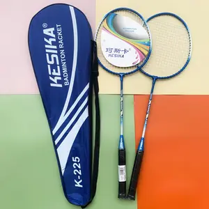 Raqueta de Bádminton de alta calidad, raqueta doble, juego de raqueta de entrenamiento profesional duradero para estudiantes, artículos deportivos de entrenamiento al aire libre