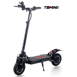 성인을 위한 이중 모터를 가진 도로 전기 스쿠터 떨어져 Tomini 10 인치 뚱뚱한 타이어 foldable 1000W 2000W monopattino