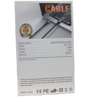 Câble de charge rapide PD 65W Type-C vers Type-C 1M Câble de données tressé en nylon pour téléphones et ordinateurs portables