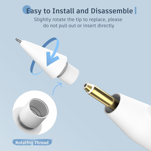 Nhà máy độ nhạy cao Non-Slip tiếng ồn nhỏ <span class=keywords><strong>iPad</strong></span> bút chì Mẹo nhựa thay thế ngòi cho Apple bút chì 1st & 2nd gen - Product Image 5