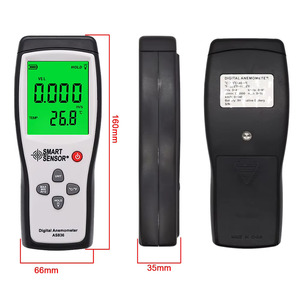 INTELIGENTA SENSILO AS836 เครื่องวัดความเร็วลมแบบดิจิตอลขนาดพกพา 0-40 เมตร/วินาที ความเร็วลม 0-45 ระดับ ช่วงอุณหภูมิ - Product Image 3