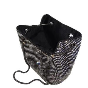 Borsa a Tracolla con Cristalli e Diamanti, <span class=keywords><strong>Pochette</strong></span> Scintillante per Feste, Borsetta da Sera Dorata con Strass - Product Image 4