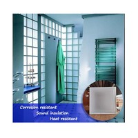 Bloc de verre opaque blocs de verre creux décoratifs gravés à l'acide 190x190x80mm bloc de verre de construction givré carré MISTY DIRECT