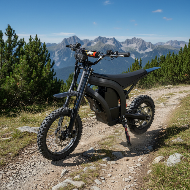 High-Speed Electric Moped X1, 3200W Peak Power, 60KM Range, LED Lighting System