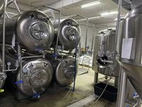 Fermenteur à vin et réservoir de stockage en acier inoxydable pour vignobles et usines de boissons