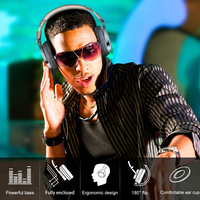 Casque DJ filaire OneOdio Pro 10 avec haut-parleurs de 50 mm, casque de studio supra-auriculaire pour l'enregistrement et le mixage, vente en gros