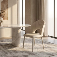 Chaises de salle à manger de luxe de style nordique, ensembles de salle à manger pour la maison, chaises de salle à manger de style français, fauteuils et chaises de coiffeuse pour chambre à coucher