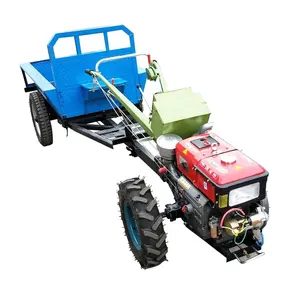 hot sale Farm 2 wheels walking tractor 1.5~2 ton capacity trailer matched on the hand tractor
