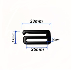 Hebilla de Metal Ajustable Dairoku de 33 mm con Forma de Ocho para Bolsos - Product Image 1